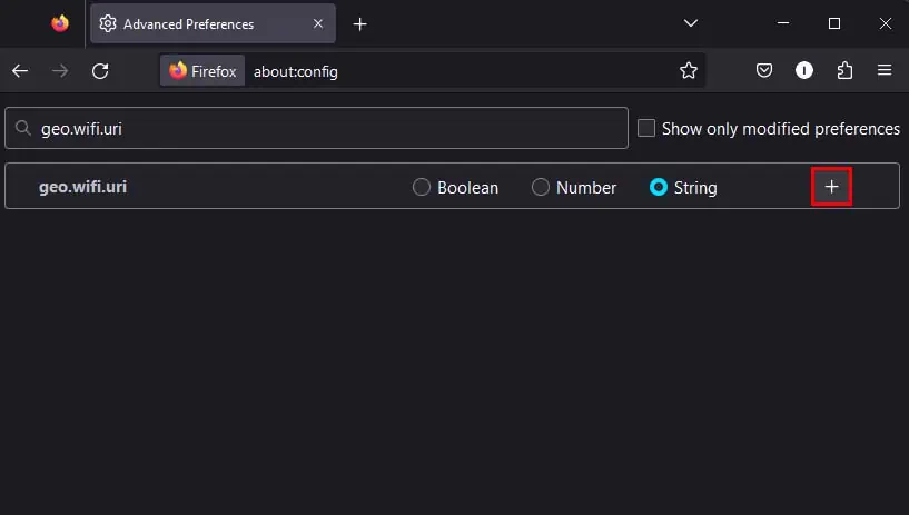 firefox-geowifiuri-string-value-plus-icon