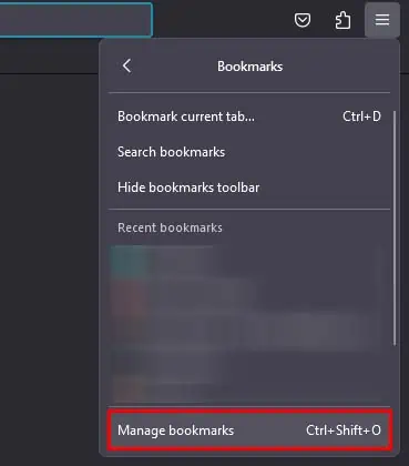 How to Backup Firefox Bookmarks 2 firefox-manage-bookmark
