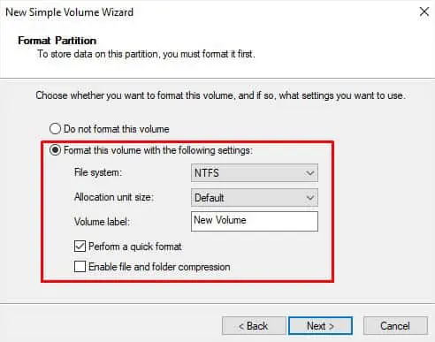 format-volume-with-following-settings