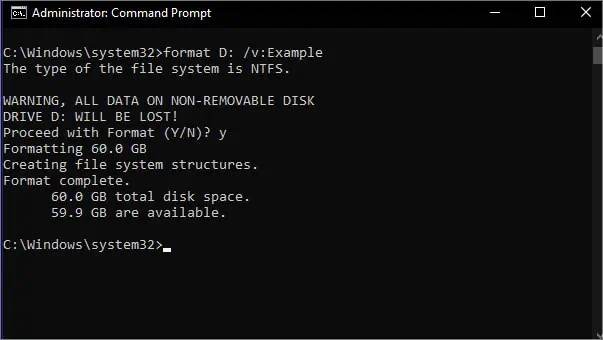 format-with-volume-label-in-cmd