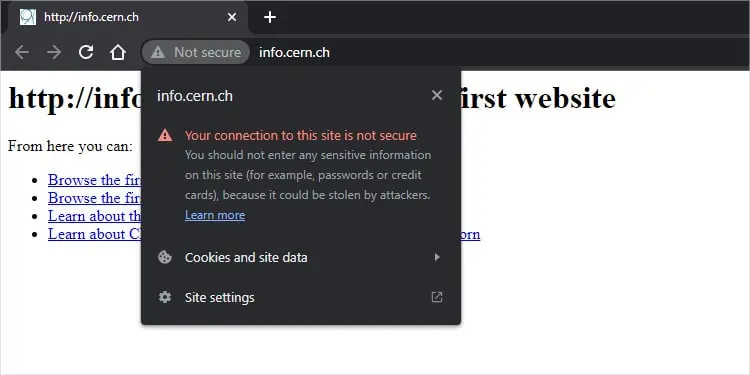 http-not-secure