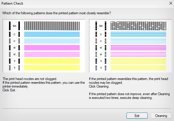 Canon Printer Printing Blank Pages? Try These 7 Proven Fixes 13 nozzle-check-image-for-canon