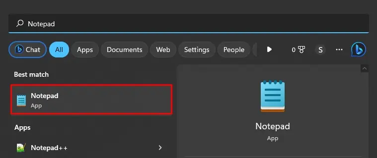 open-notepad-on-windows-11