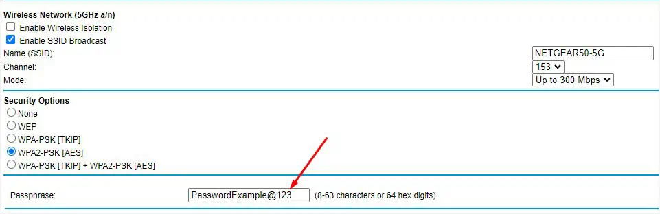 How to Change Wi-Fi Password? Step-by-Step Guide 25 passphrase-5ghz-netgear