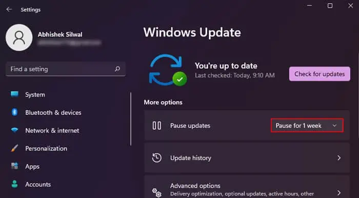 Surface Touch Screen Not Working? Try These 7 Fixes 7 pause-for-1-week-windows-update