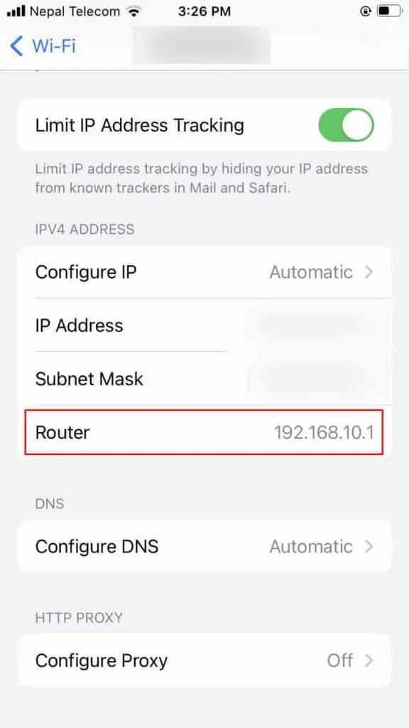 How to Change Wi-Fi Network (Name & Password) 13 router-ip-ios-576x1024