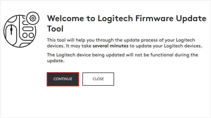 run-firmware-update-tool-logitech-mouse-not-working