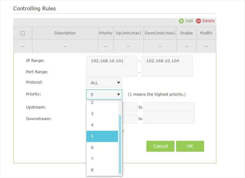 How to Configure Bandwidth Control on TP-Link Router (Step-by-Step Guide) 20 setting-priority-in-controlling-rules