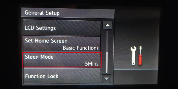 sleep-mode-in-brother-printer-screen
