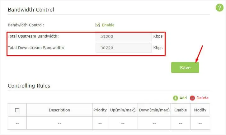 How to Configure Bandwidth Control on TP-Link Router (Step-by-Step Guide) 13 total-upstream-and-downstream-bandwidth