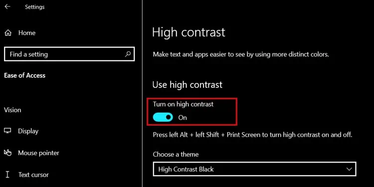 turn-on-high-contrast-windows-10