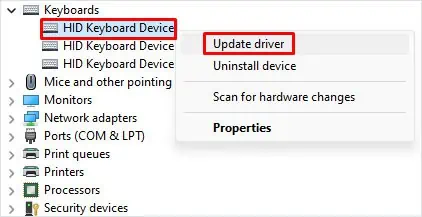 6 Ways to Fix Enter Key Not Working on Windows 4 update-keyboard-driver-enter-key-not-working