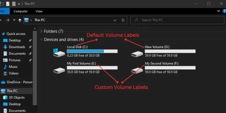 volume-labels