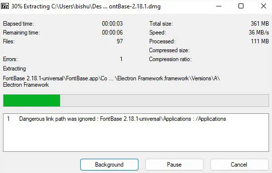 What is DMG File? How to Open It? 11 wait-for-extraction-to-complete