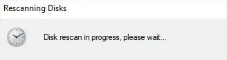 D Drive Not Showing Up—10 Ways to Fix It 3 waiting-for-rescanning-disks