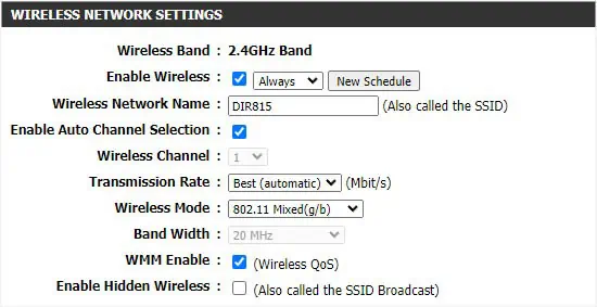 How to Change Wi-Fi Password? Step-by-Step Guide 31 wireless-network-settings-2.4ghz-dlink