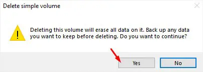 yes-to-delete-simple-volume