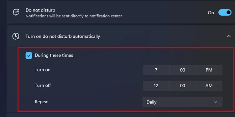 Can You Enable "Do Not Disturb" on Your Computer? 18 SPECIFY-TIME-FOR-DND-in-22h2
