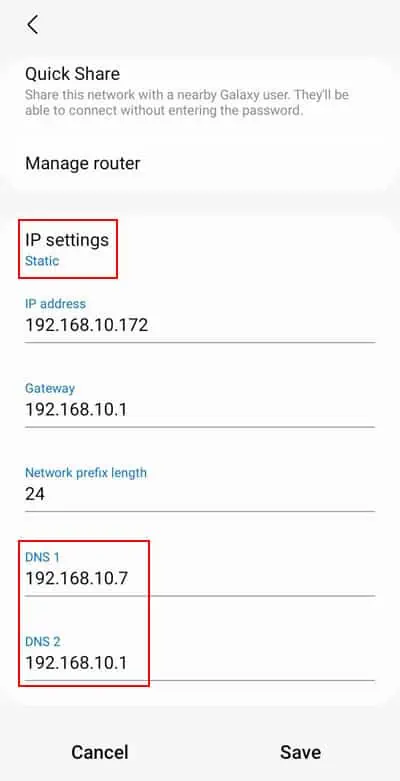 How to Change Your DNS Server (Complete Guide) 11 android-manual-dns-addresses