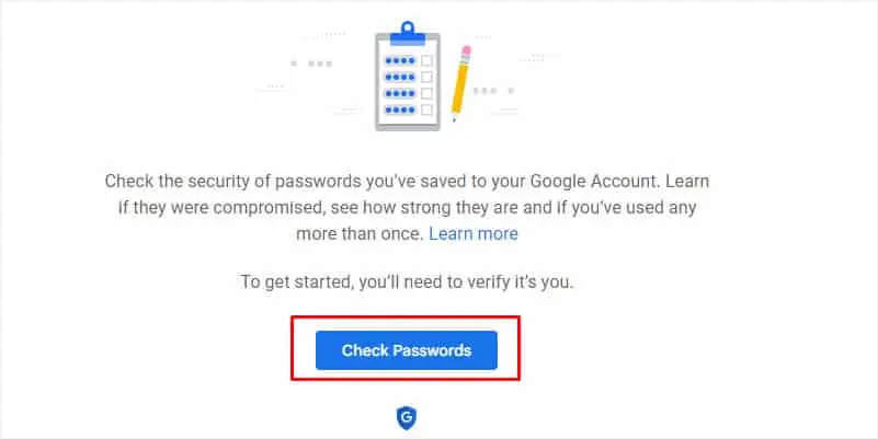 check-password-google-password-manager