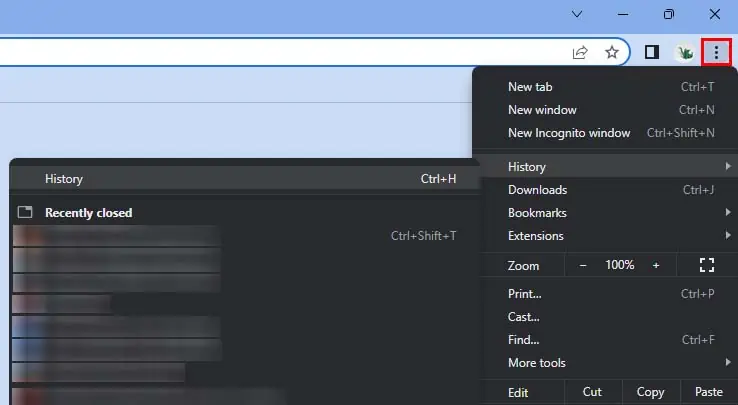Fix: This Video Can’t Be Played (Error Code 224003) 1 chrome-history-1