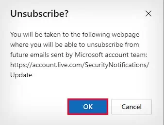 confirm-unsubscription-email-outlook-web