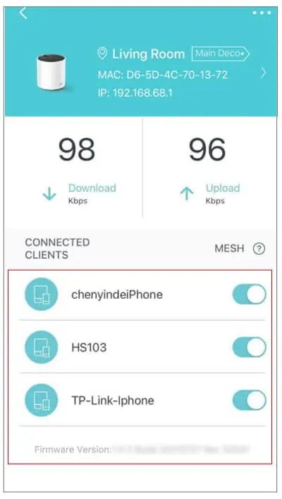 Fix: Connected to Device Can’t Provide Internet 8 connected-mesh-clients-tplink