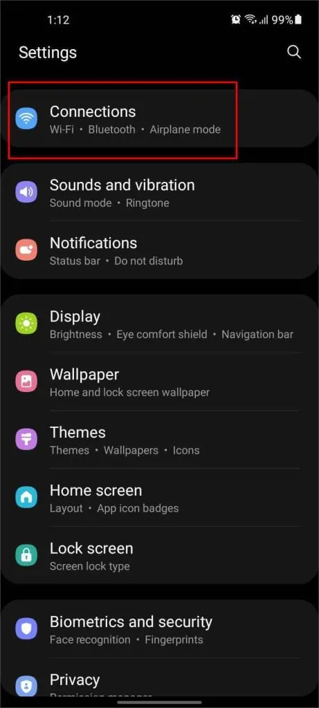 How to Change Wi-Fi Network (Name & Password) 6 connections-in-settings-android-461x1024
