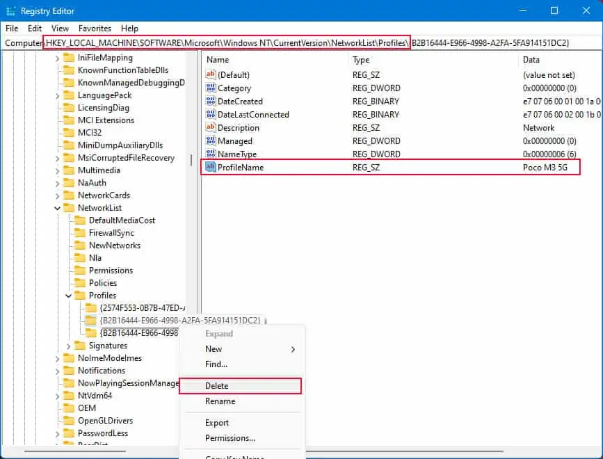 How to Forget a Network on Windows 13 delete-profile-corresponding-to-wireless-profile