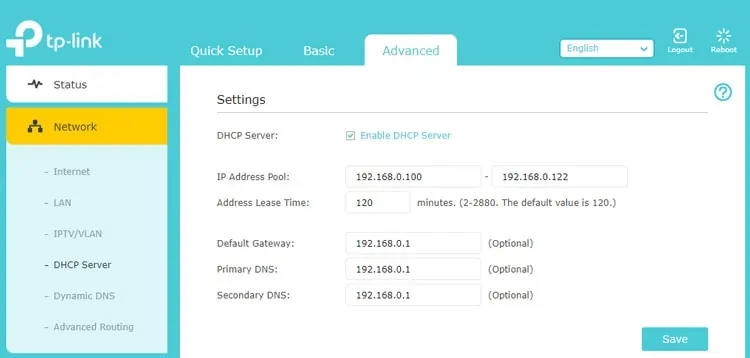 dhcp-server-on-router
