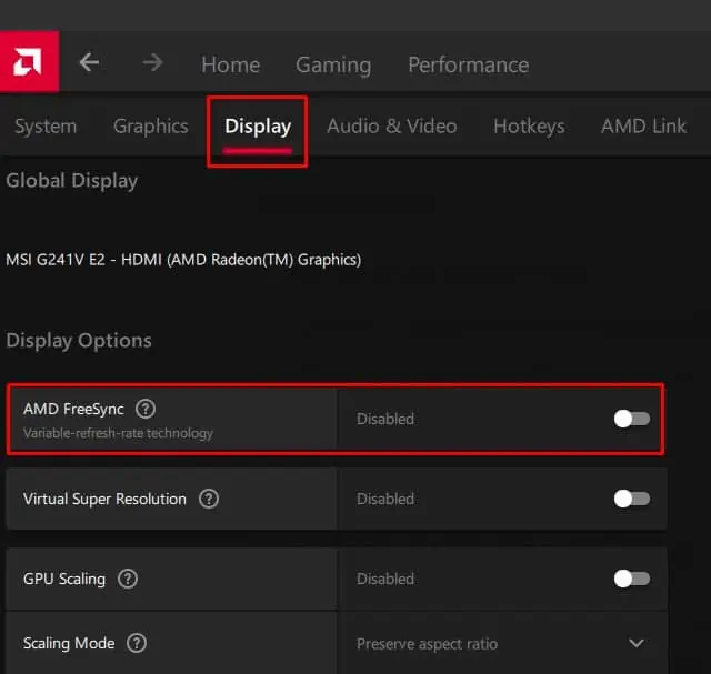 8 Ways to Fix Monitor Blinking On and Off 8 disable-amd-free-sync-amd-monitor-blinking-on-and-off-1