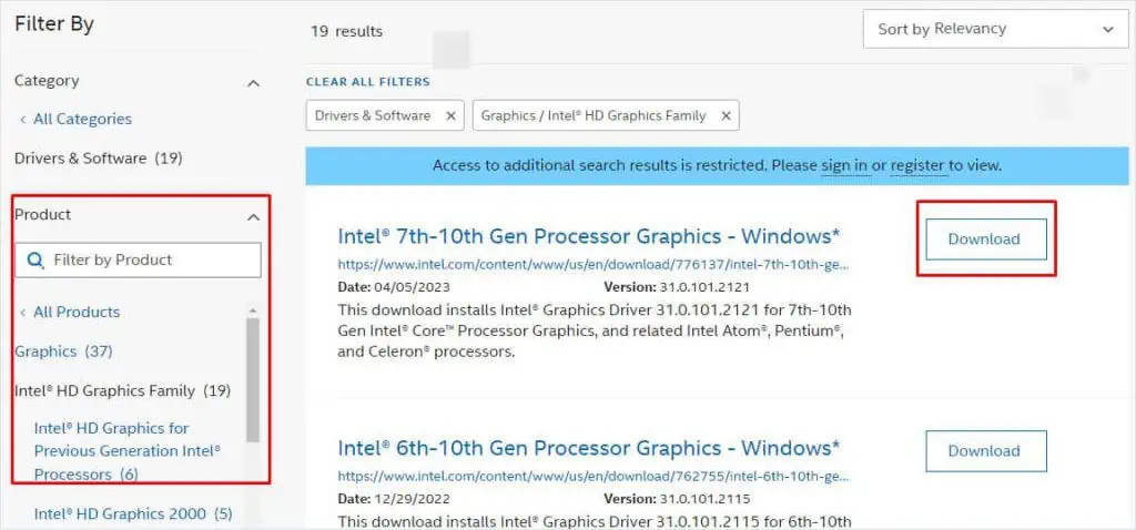 8 Ways to Fix Monitor Blinking On and Off 3 download-intel-graphics-driver-1024x478