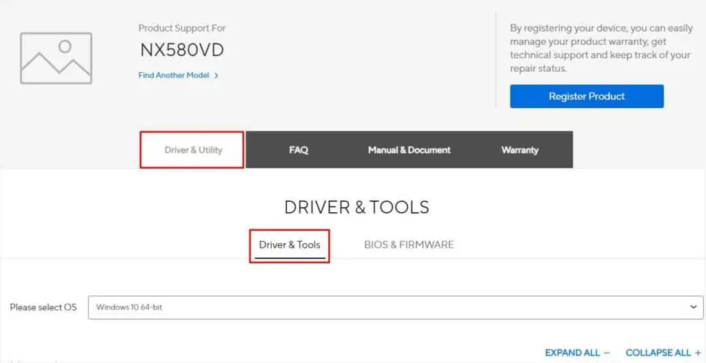 ASUS Keyboard Light When Not Working? Try These 10 Fixes 4 driver-and-tools-from-driver-and-utility-1024x527