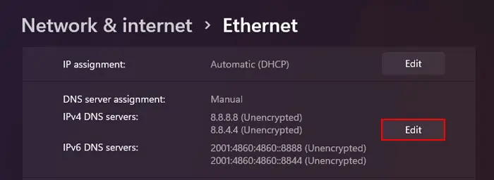 How to Change Your DNS Server (Complete Guide) 1 edit-dns-server-assignment-ethernet-network-settings
