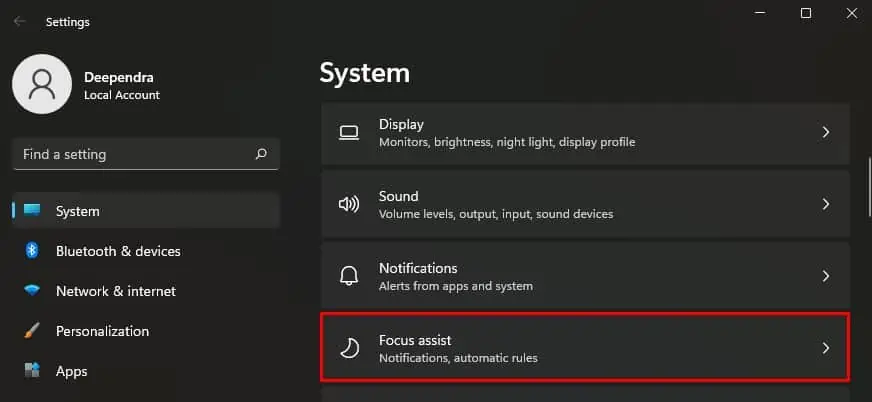 Can You Enable "Do Not Disturb" on Your Computer? 9 focus-assist-menu-21h2