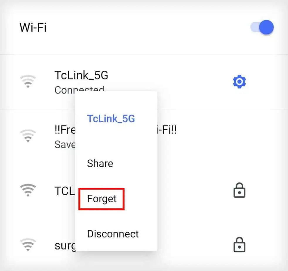 5 Ways to Fix “Failed to Obtain IP Address” 2 forget-wifi-network-1