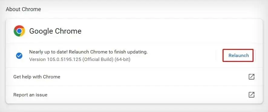 Fix: This Video Can’t Be Played (Error Code 224003) 18 google-chrome-update-relaunch