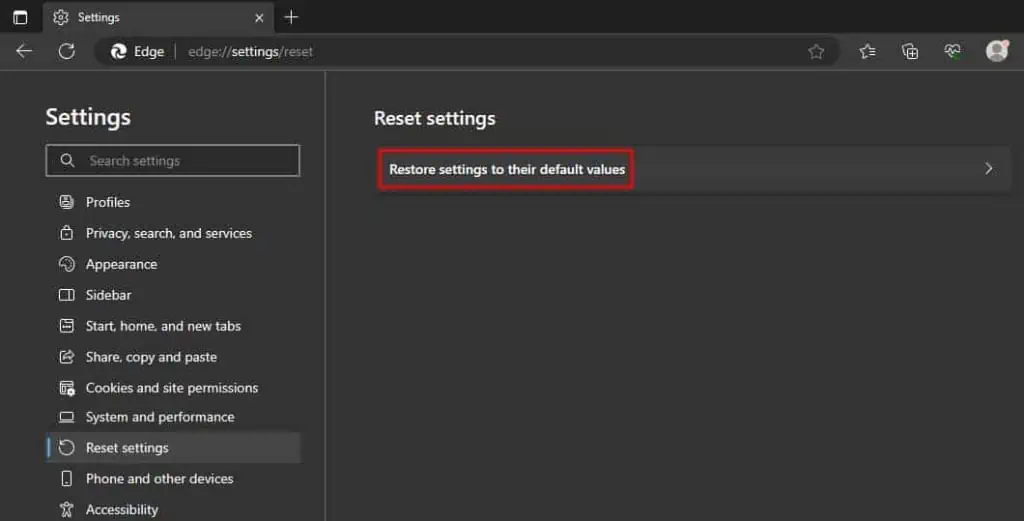Fix: This Video Can’t Be Played (Error Code 224003) 30 microsoft-edge-restore-settings-to-their-default-values-1024x521