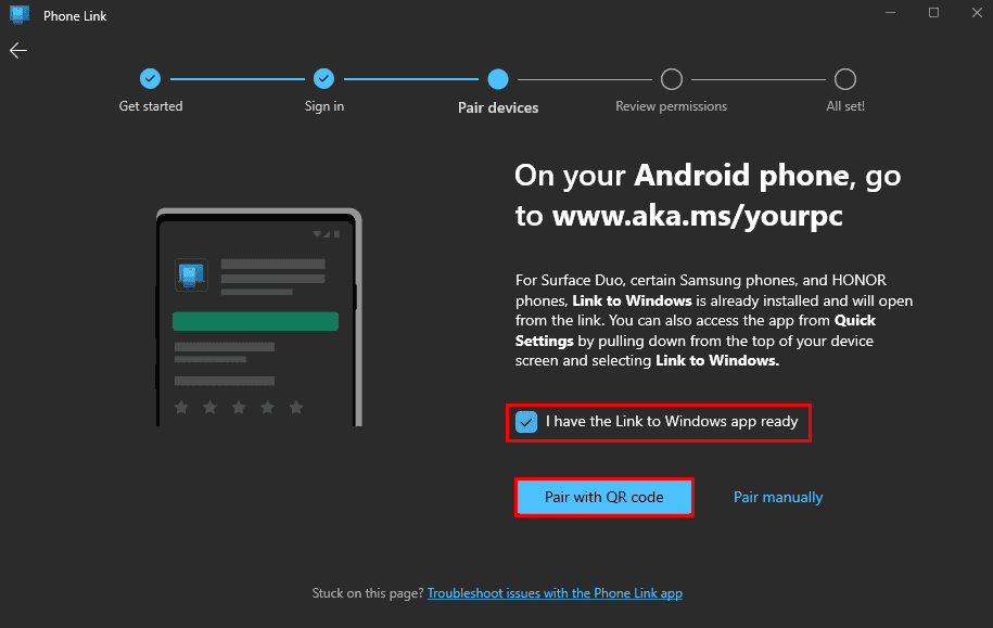 microsoft-phone-link-pair-with-qr