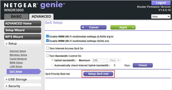 How to Prioritize Devices on Wi-Fi 6 netgear-setup-qos-rule