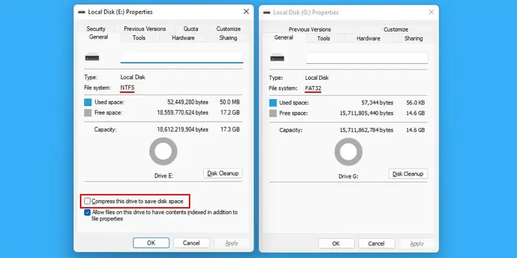 FAT32 Vs NTFS—What’s the Difference? 3 ntfs-vs-fat32-compression