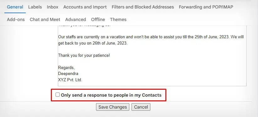 How to Automate Email Responses in Gmail 7 only-send-a-response-to-people-in-my-contacts-option
