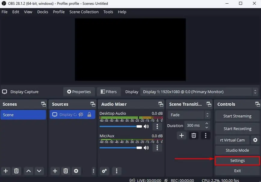 Why is My OBS Recording Choppy? 7 Ways to Fix It 2 open-obs-setting-obs-recording-choppy