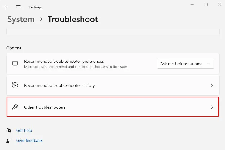 ASUS Keyboard Light When Not Working? Try These 10 Fixes 14 other-troubleshooters-in-windows-settings