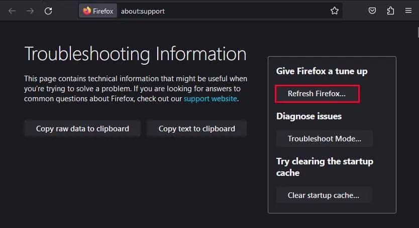 Fix: This Video Can’t Be Played (Error Code 224003) 29 refresh-firefox