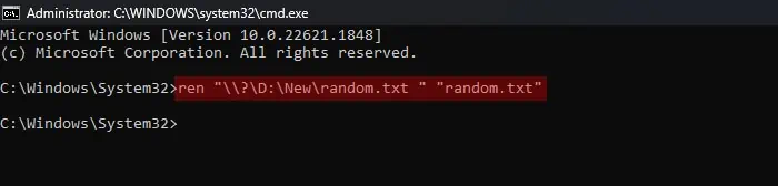 Fix: Could Not Find This Item This is No Longer Located 3 rename-file-long-device-path-command-prompt-trailing-space