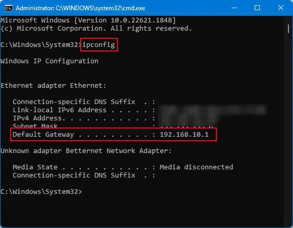 routers-ip-addres-on-Windows