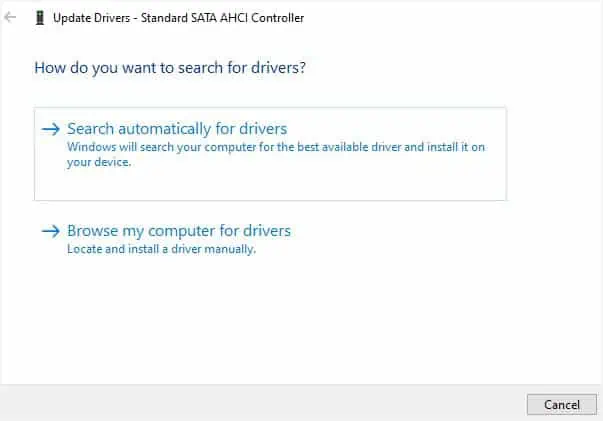 How to Fix Inaccessible Boot Device? 18 Possible Ways 58 search-automatically-for-sata-ide-ahci-controller-driver