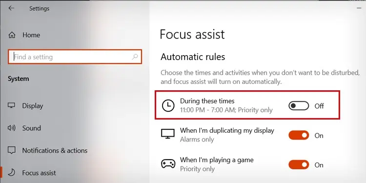 Can You Enable "Do Not Disturb" on Your Computer? 6 specify-DND-time