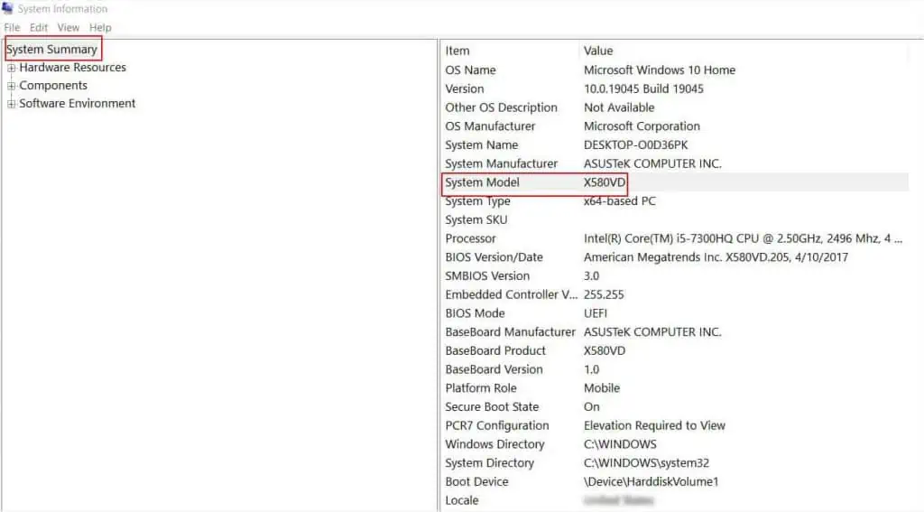 ASUS Keyboard Light When Not Working? Try These 10 Fixes 2 system-model-from-system-summary-1024x567